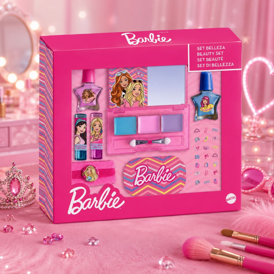 BARBIE SET BELLEZZA TRUCCHI E SMALTI