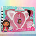 GABBY'S DOLLHOUSE CONFEZIONE - Eau de Toilette  50 ml + 2 Smalti per Unghie 3,8 ml ciascuno + Cerchietto con Orecchie da Gatto + Set di Sticker per Unghie