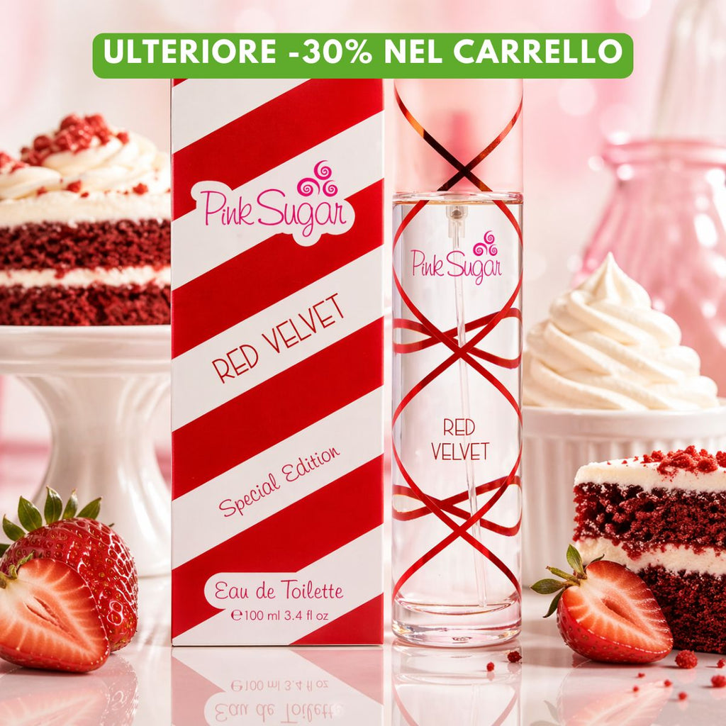 AQUOLINA PINK SUGAR RED VELVET - Eau de Toilette 100ml - Liquidò