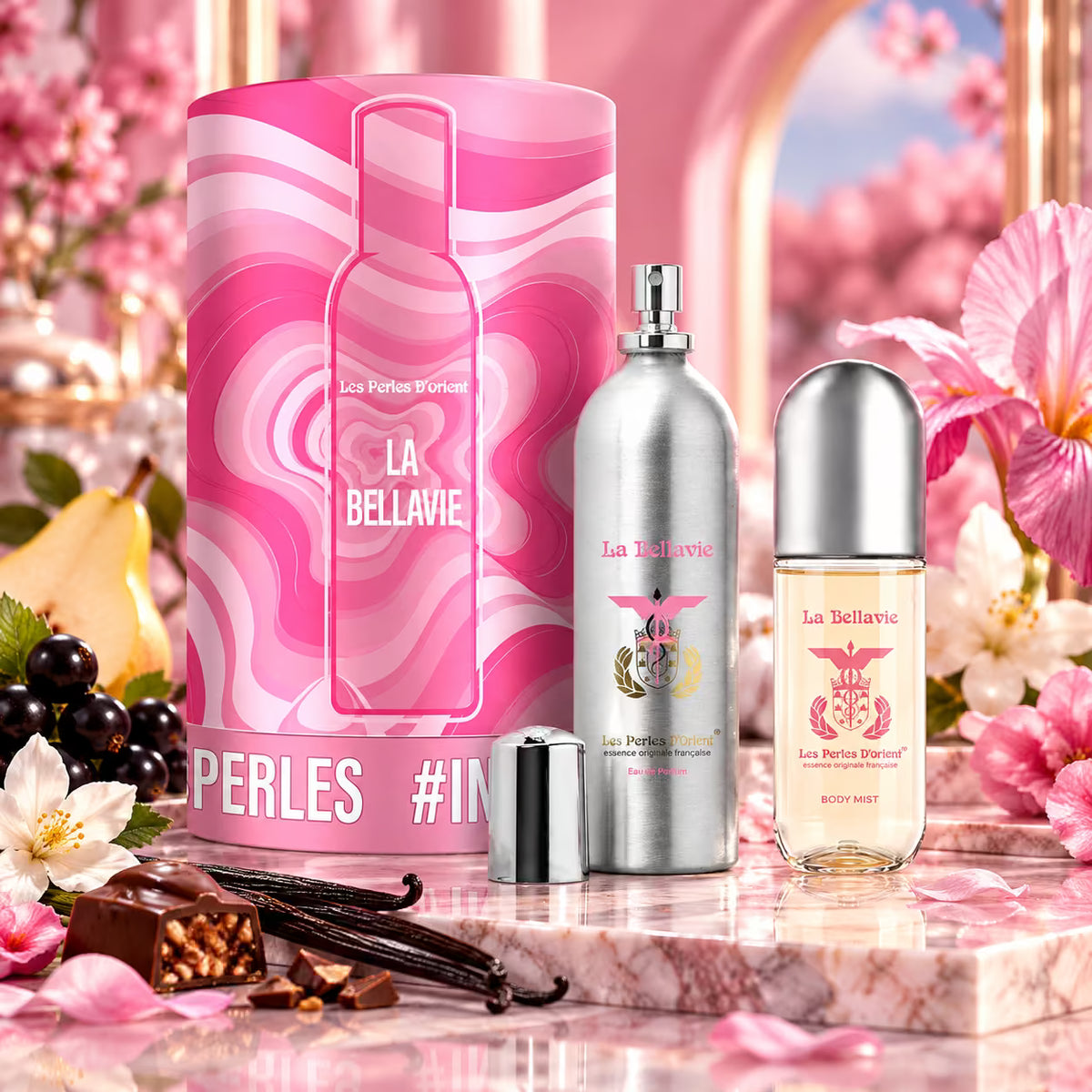 LES PERLES D’ORIENT LA BELLAVIE KIT - Eau de Parfum 150 ml + Body Spray 90 ml
