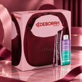 DEBORAH MILANO X O BAG COFANETTO - Mascara City Lift Volume Burgundy 12 ml + Matita Occhi 2in1 Gel Kajal & Eyeliner 04 Burgundy Glitter 1,2 g + Dermolab Struccante Bifasico Occhi e Labbra 50 ml+ Mini O Bag