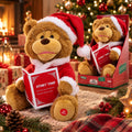 VESTI CASA PELUCHE ORSO CANTASTORIE NATALIZIO 43cm