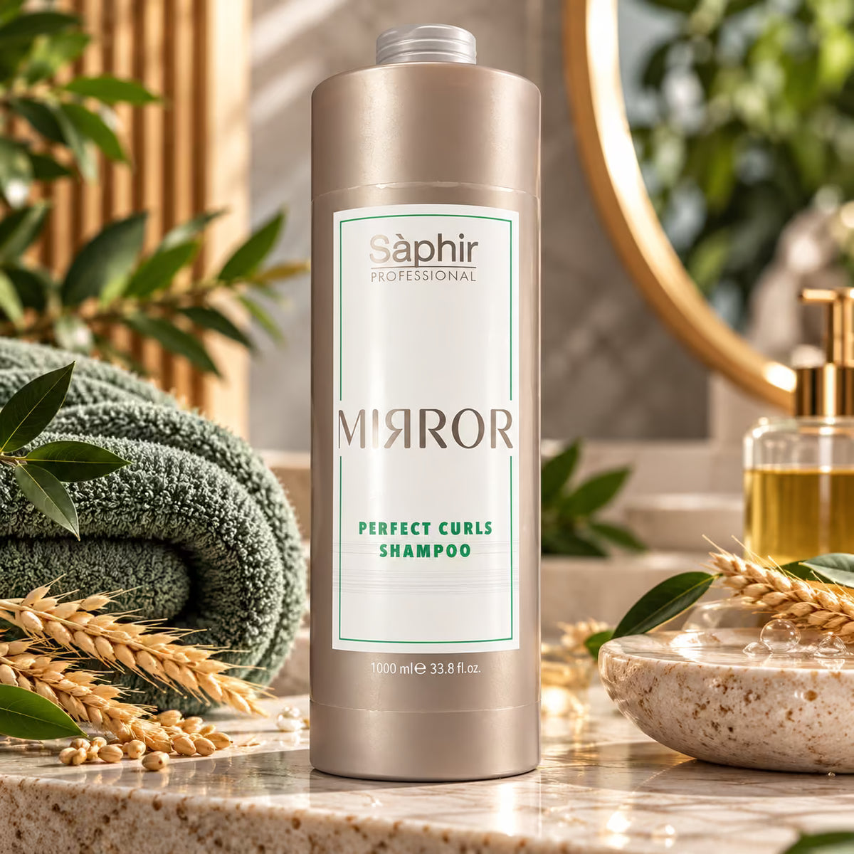 SÁPHIR PROFESSIONAL MIRROR PERFECT CURLS SHAMPOO - Shampoo Per Capelli Ricci 300/1000ml