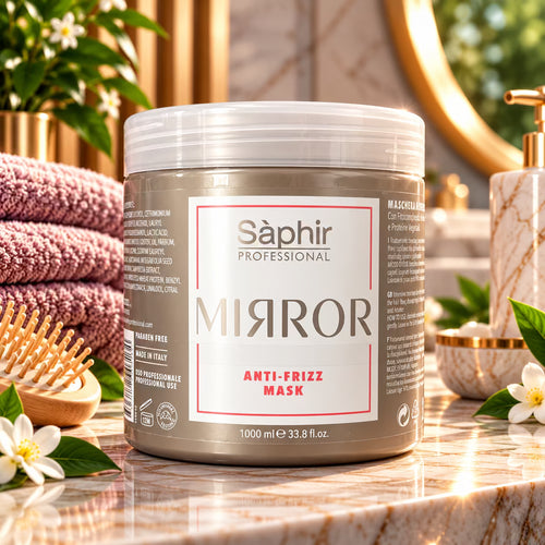 SÁPHIR PROFESSIONAL MIRROR ANTI FRIZZ MASK - Maschera Anti Crespo 250 ml e 1000 ml