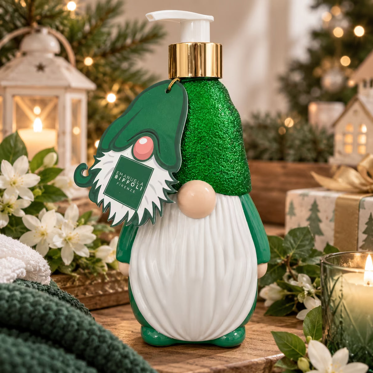 EMANUELA BIFFOLI BAGNO CREMA GNOMO VERDE MUSCHIO BIANCO & CAPRIFOGLIO 480ml