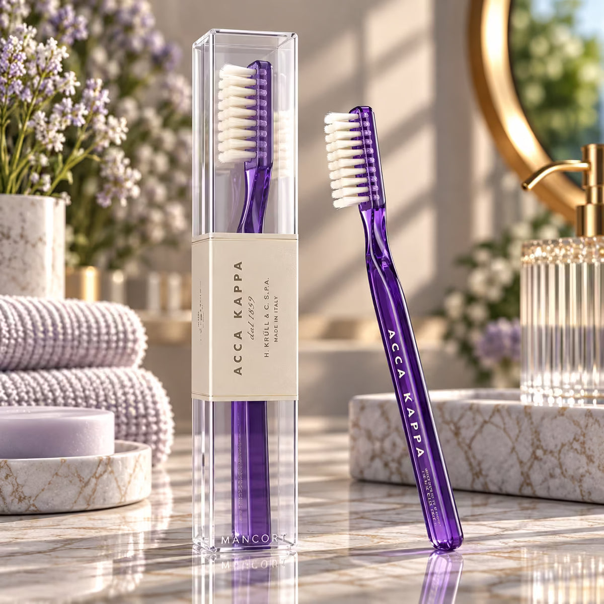 ACCA KAPPA MEDIUM PURE BRISTLE - Spazzolino da Denti Pura Setola Medio