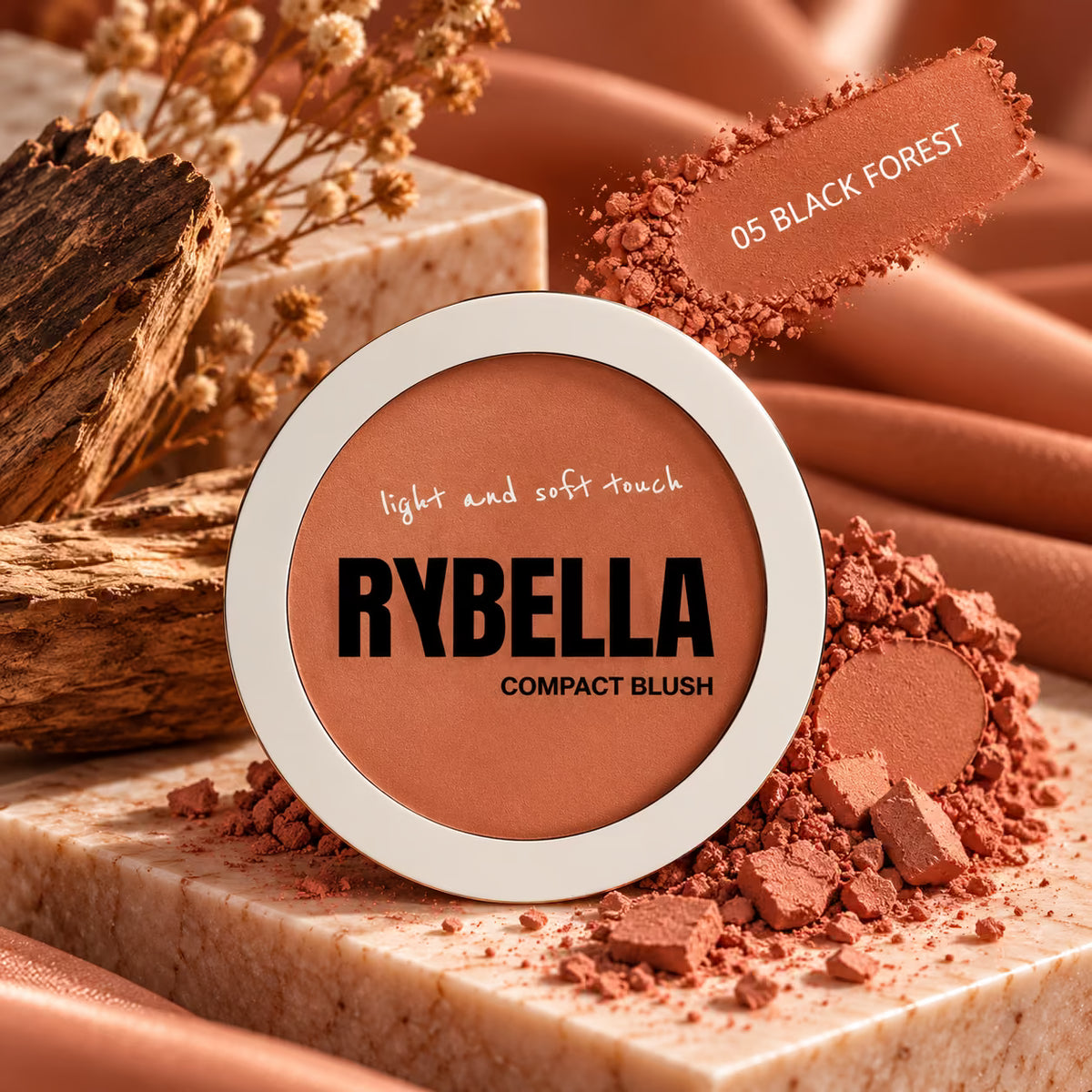 RYBELLA COMPACT BLUSH - Fard in Polvere Compatta Vegan 7 g