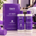 SÁPHIR PROFESSIONAL KIT PERM 0 CAPELLI FORTI - Kit Monouso Permanente per Capelli Forti 100 ml + Neutralizzante 100 ml