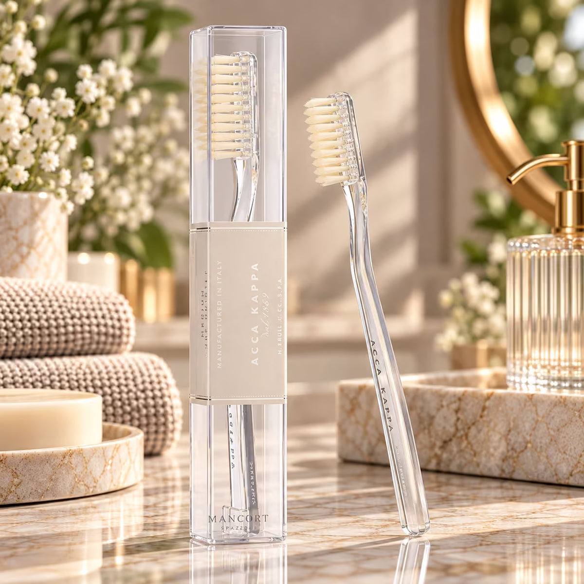 ACCA KAPPA MEDIUM PURE BRISTLE - Spazzolino da Denti Pura Setola Medio
