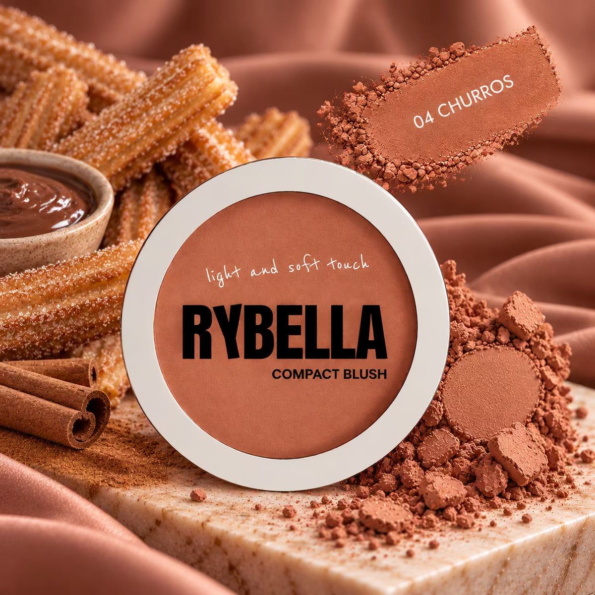 RYBELLA COMPACT BLUSH - Fard in Polvere Compatta Vegan 7 g