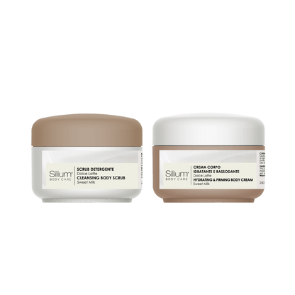 SILIUM COFANETTO DOLCE LATTE | Crema Corpo + Scrub 2 x 250ml