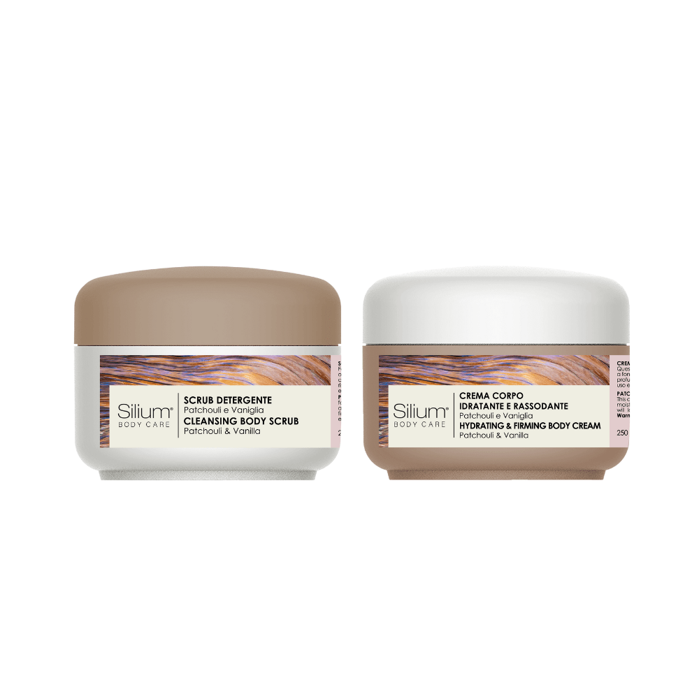 SILIUM COFANETTO PATCHOULI & VANIGLIA | Crema Corpo + Scrub 2 x 250ml