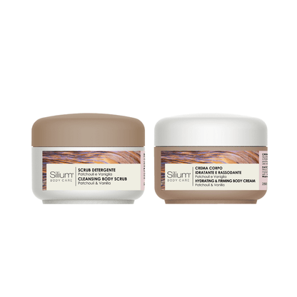 SILIUM COFANETTO PATCHOULI & VANIGLIA | Crema Corpo + Scrub 2 x 250ml
