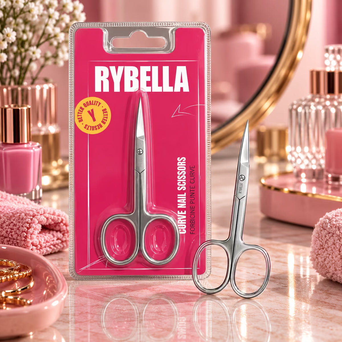 RYBELLA CURVE NAIL SCISSORS - Forbicine Punte Curve