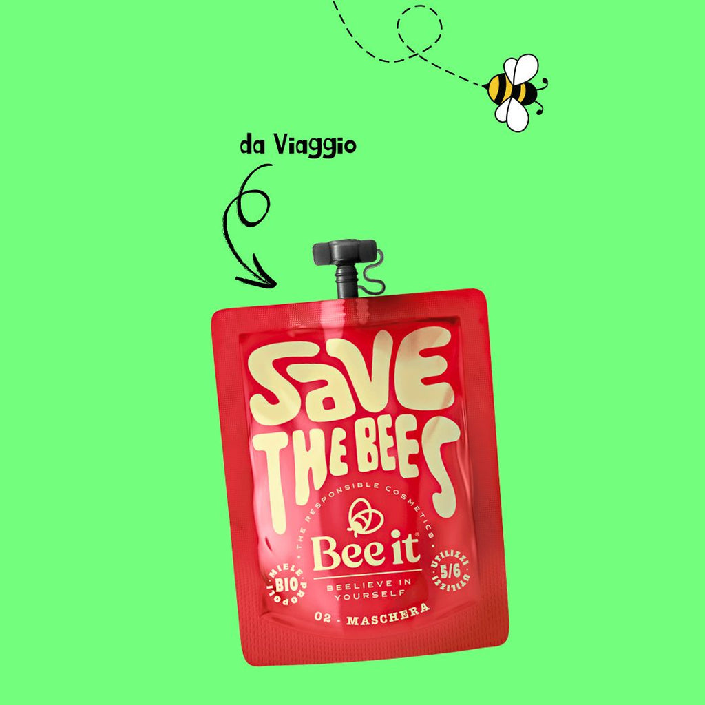 SAVE THE BEES - MASCHERA CAPELLI RISTRUTTURANTE con propoli e miele biologico