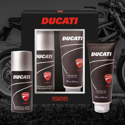 DUCATI 1926 Cofanetto Uomo | Doccia Gel 200ml + Deodorante Spray 150ml