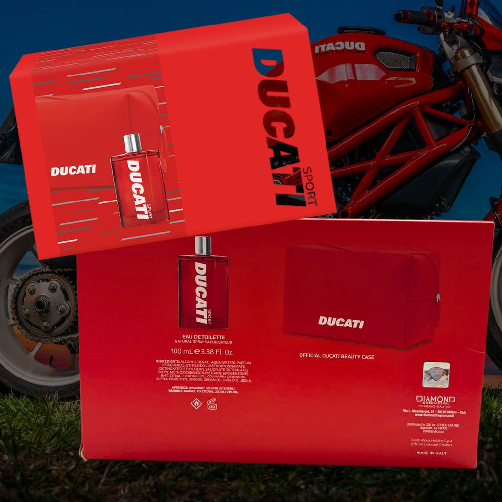 DUCATI SPORT Cofanetto Uomo | Eau de Toilette 100ml + Beauty Case Ufficiale