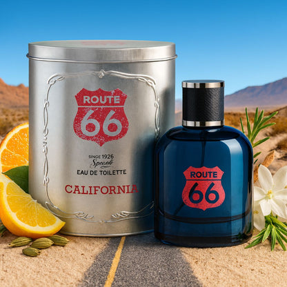 ROUTE 66 CALIFORNIA – Eau de Toilette Uomo 100ML con Scatola in Latta
