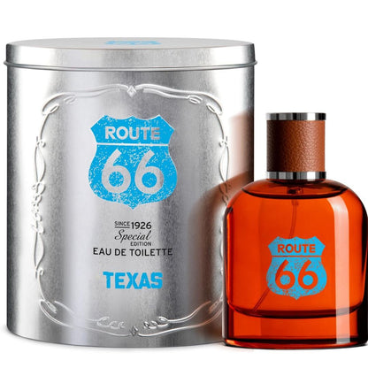 ROUTE 66 TEXAS – Eau de Toilette Uomo 100ML con Scatola in Latta