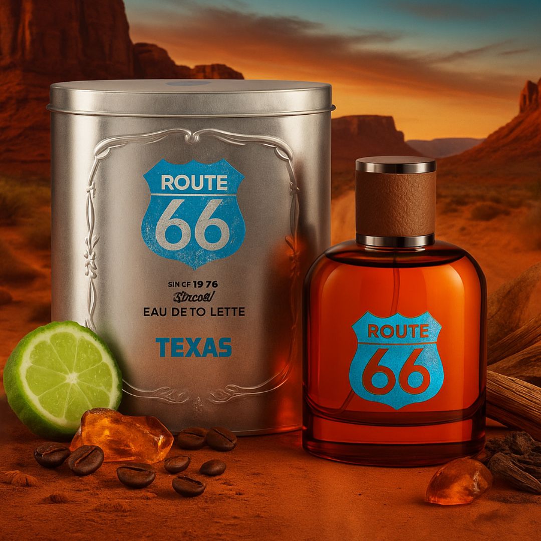 ROUTE 66 TEXAS – Eau de Toilette Uomo 100ML con Scatola in Latta