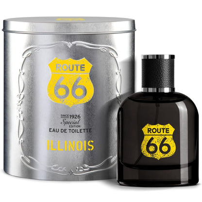 ROUTE 66 ILLINOIS – Eau de Toilette Uomo 100ML con Scatola in Latta