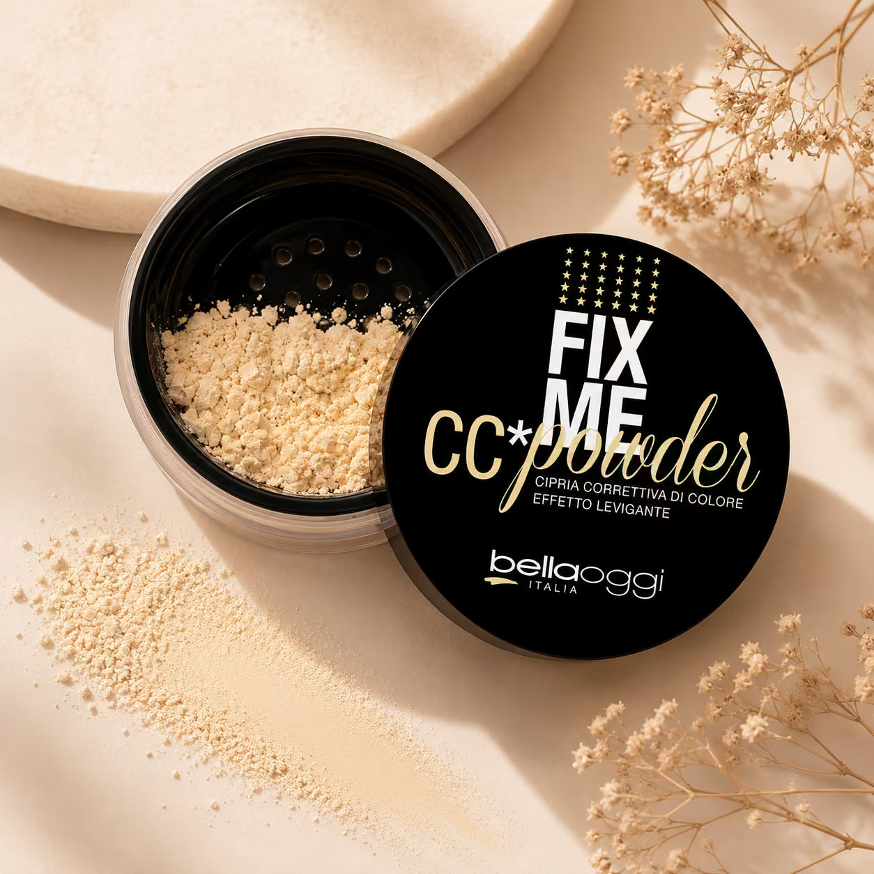 BELLAOGGI FIX ME CC POWDER - Cipria Correttiva Di Colore Effetto Levigante 7,5g