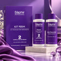 SÁPHIR PROFESSIONAL KIT PERM 2 CAPELLI DECOLORATI - Kit Monouso Permanente per Capelli Decolorati 100 ml + Neutralizzante 100 ml