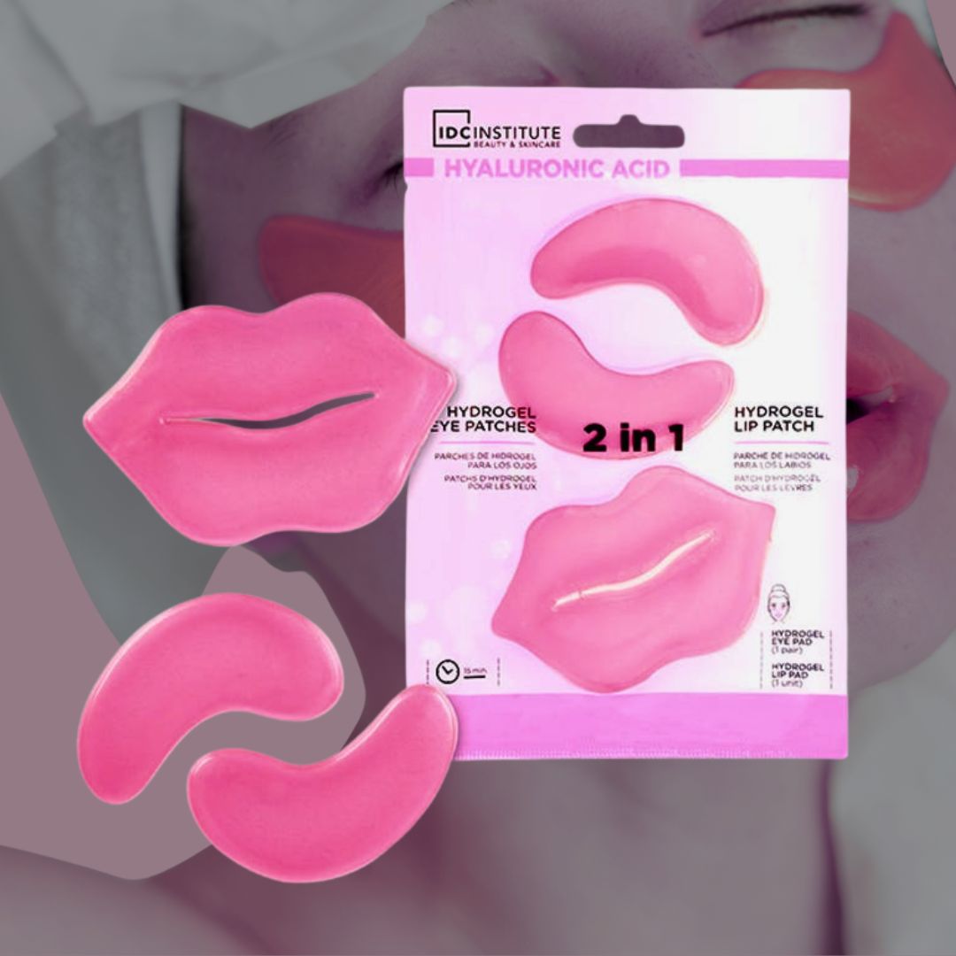 IDC INSTITUTE Hyaluronic Acid 2in1 – Patch Occhi & Labbra in Hydrogel
