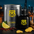 ROUTE 66 ILLINOIS – Eau de Toilette Uomo 100ML con Scatola in Latta