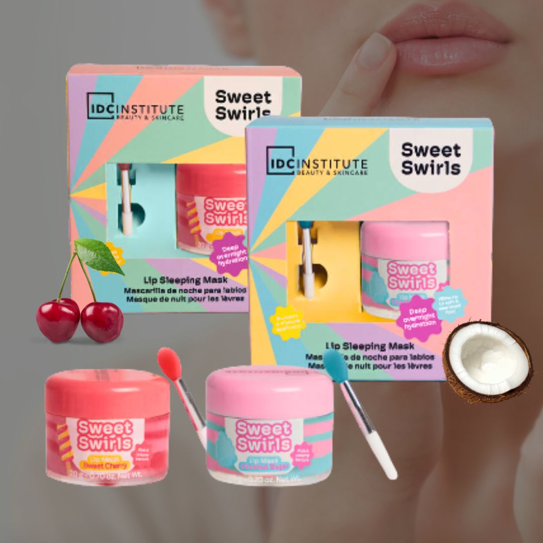 IDC INSTITUTE Lip Sleeping Mask - Maschera Labbra Notte Nutriente Cocco/Ciliegia