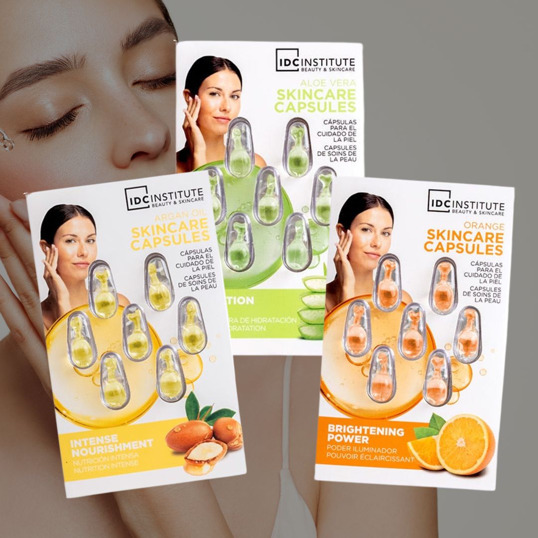 IDC INSTITUTE Skincare Capsules – Capsule Viso Booster Idratanti/Nutrienti/Illuminanti