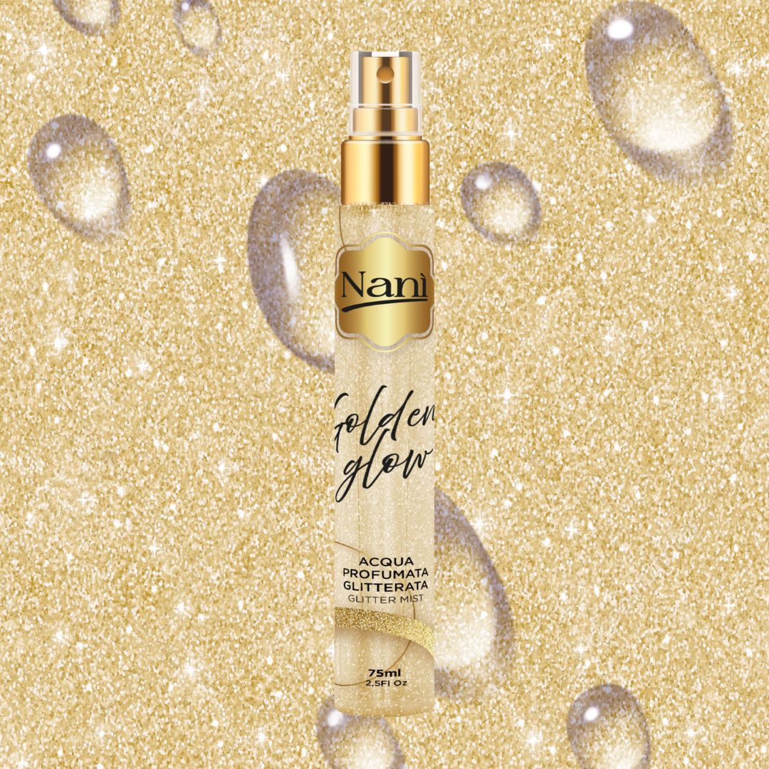 NANÌ GOLDEN GLOW – Acqua Profumata Glitterata 75ml