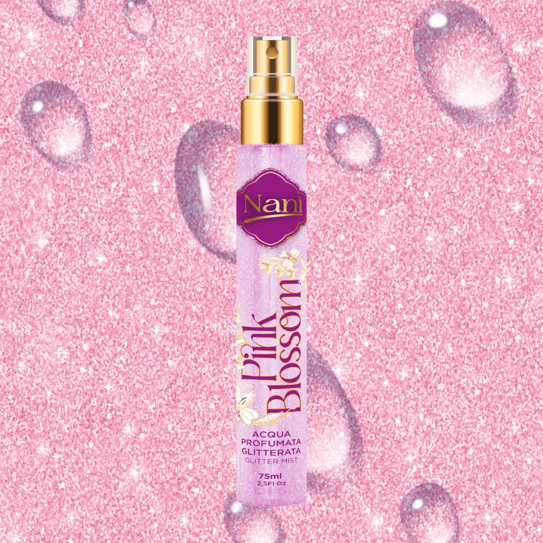 NANÌ PINK BLOSSOM – Acqua Profumata Glitterata 75ml