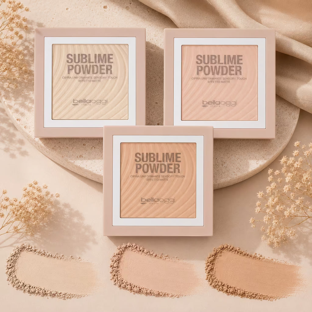 BELLAOGGI SUBLIME POWDER - Cipria Uniformante Sensory Touch Effetto Matte 9g