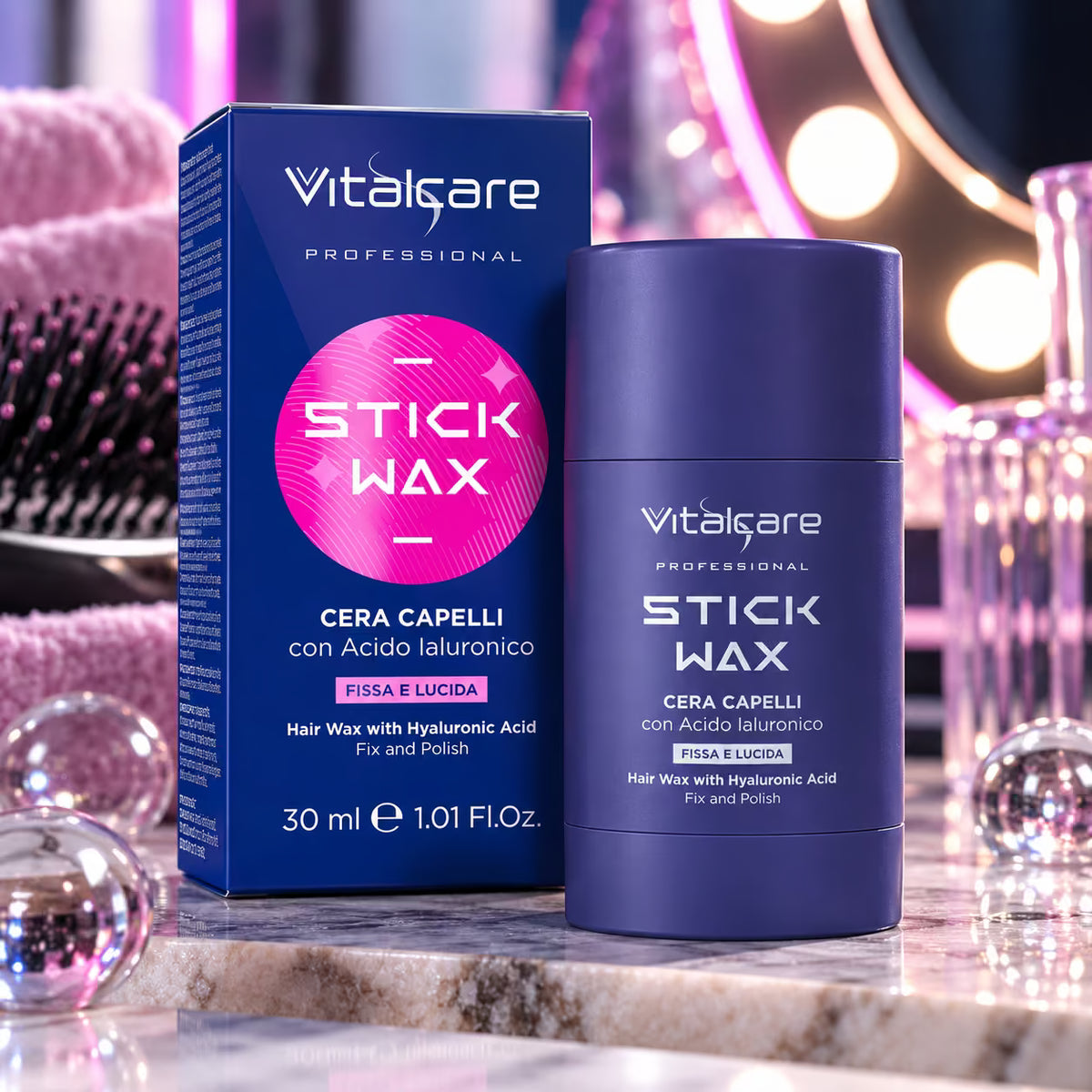 VITALCARE PROFESSIONAL STICK WAX CERA CAPELLI - Con Acido Ialuronico 30ml