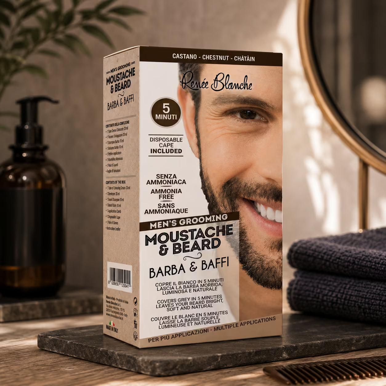 RENEE' BLANCHE MEN'S GROOMING MOUSTACHE & BEARD - Colorazione Barba e Baffi