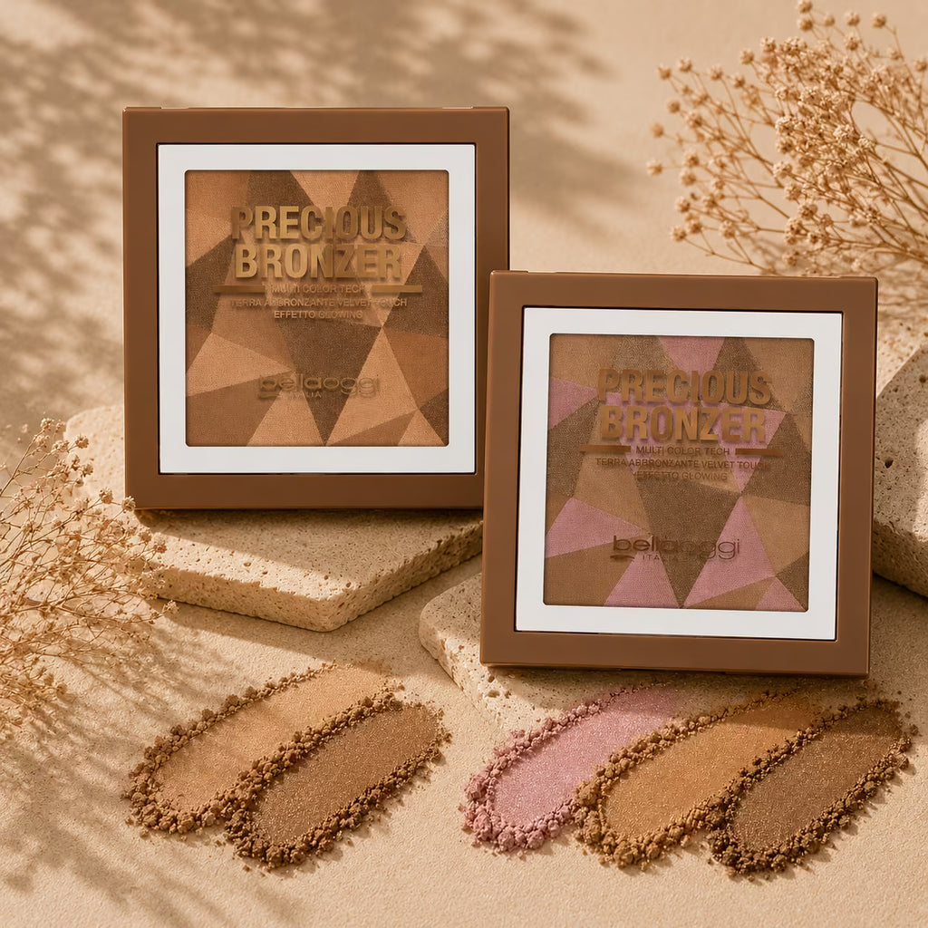 BELLAOGGI PRECIOUS BRONZER - Terra Abbronzante Velvet Touch Effetto Glowing Multicolor 9g