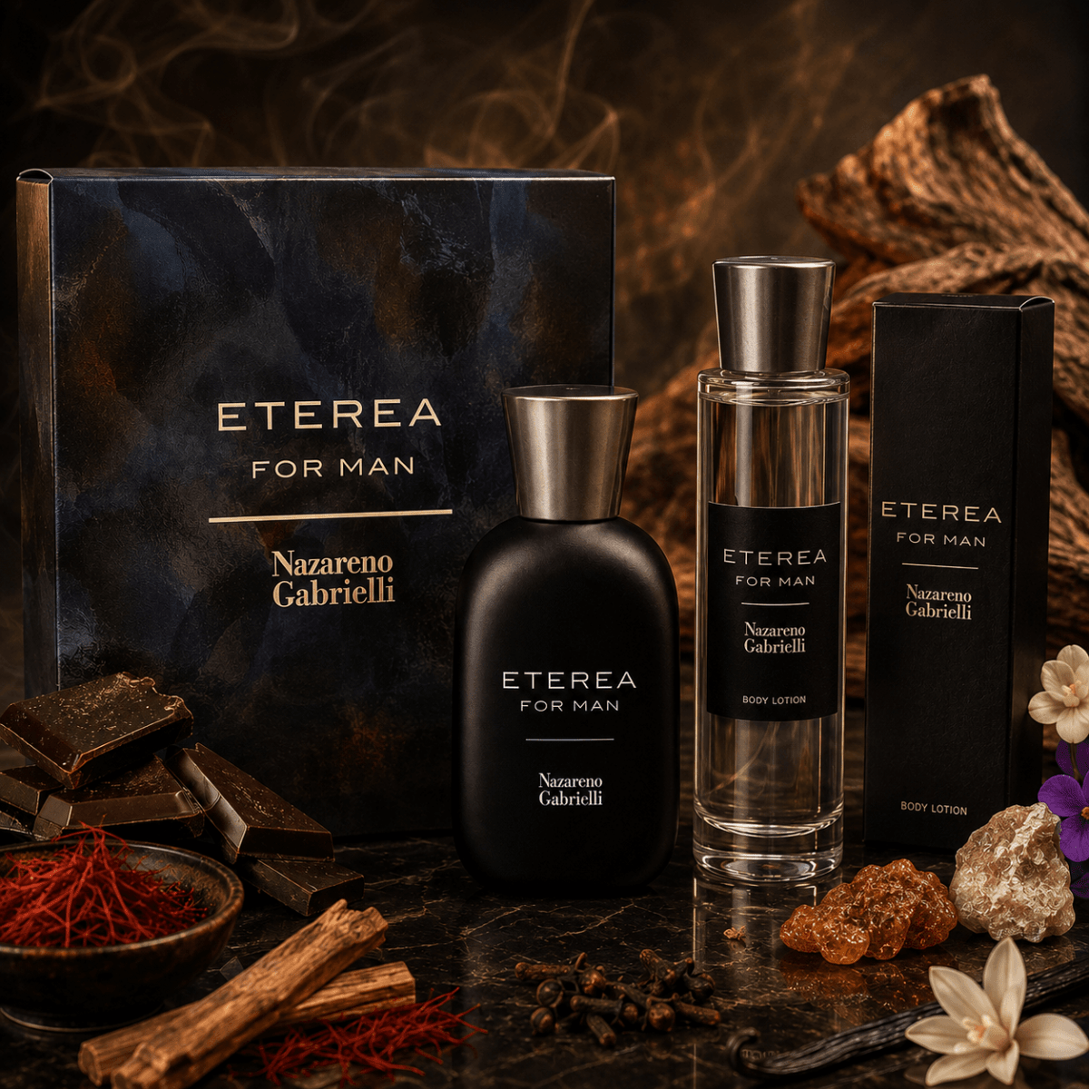 Nazareno Gabrielli COFANETTO ETEREA For Man | Eau De Parfum 100ml + Body Lotion 400ml - Liquidò
