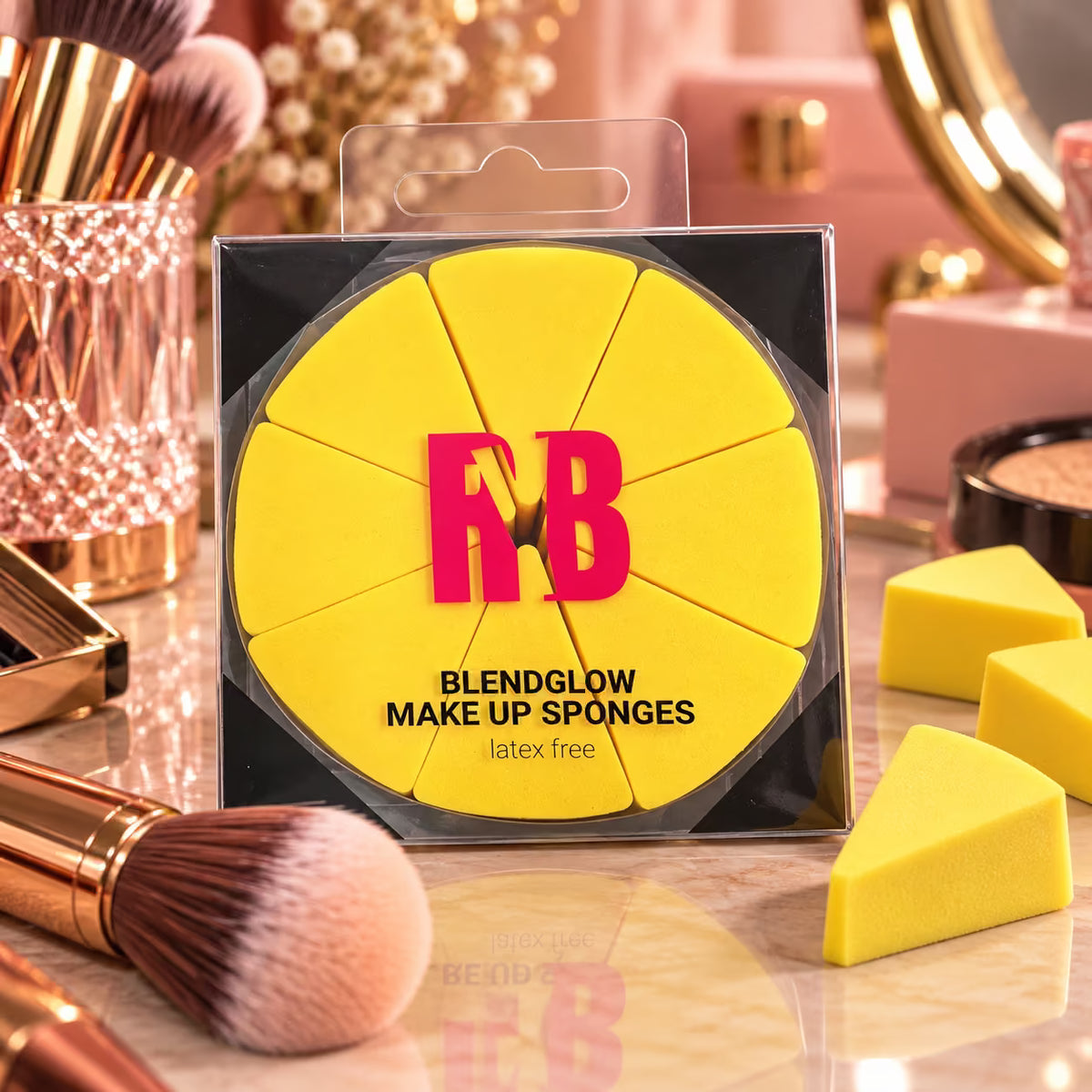 RYBELLA BLENDGLOW MAKE UP SPONGES - 8 Spicchi