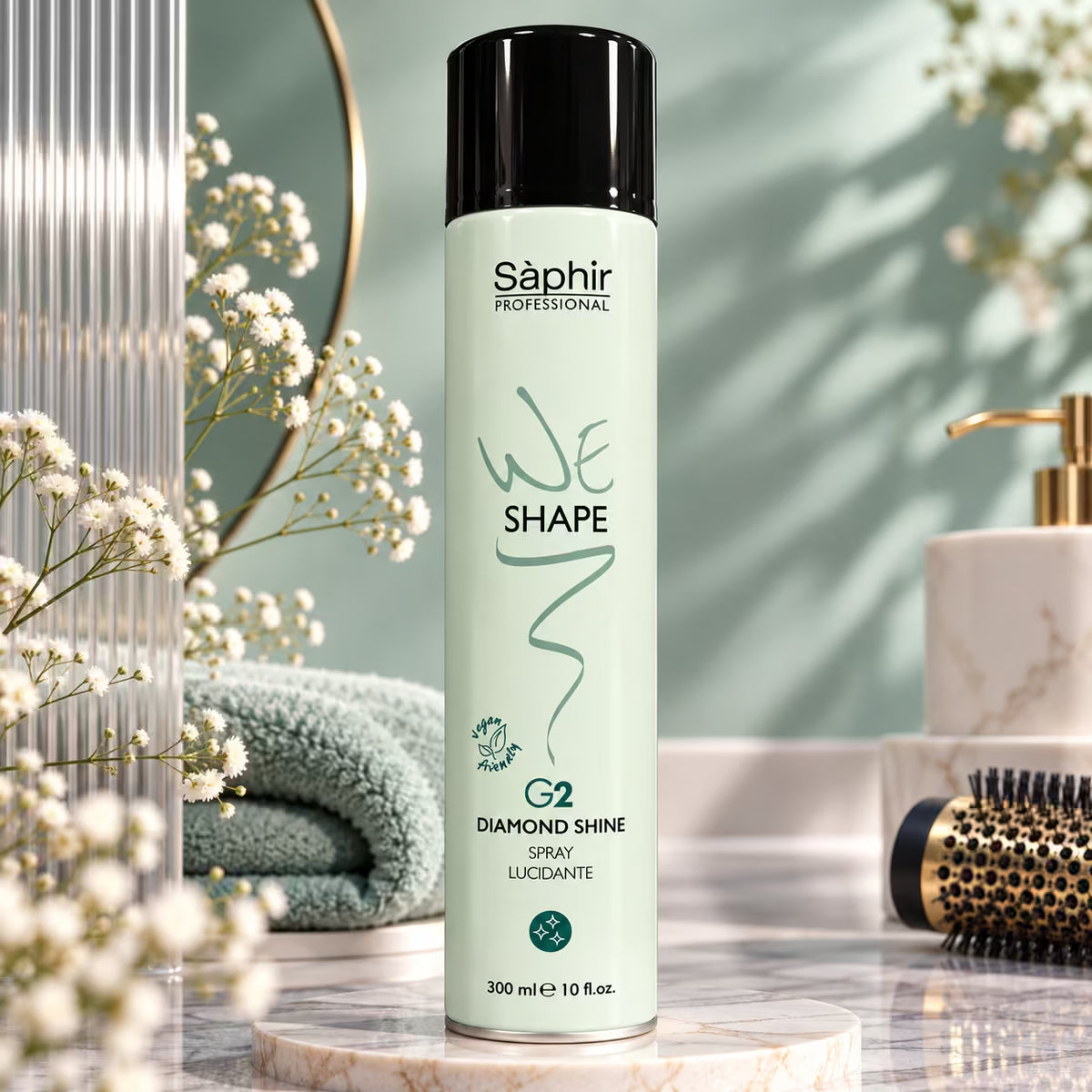 SÁPHIR PROFESSIONAL WE SHAPE G2 DIAMOND SHINE - Spray Lucidante Capelli 300ml