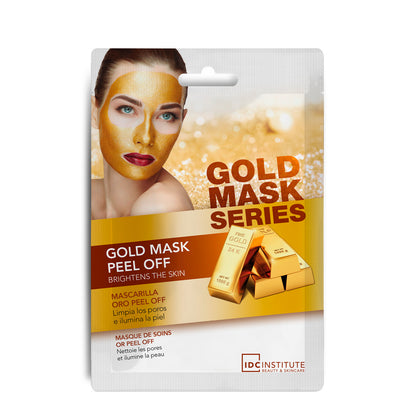 IDC - GOLD MASK SERIES - Maschera viso oro peel-off | Illumina la pelle e pulisce i pori