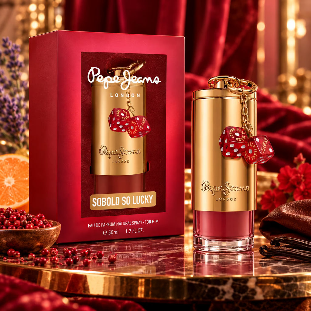 PEPE JEANS LONDON SOBOLD SO LUCKY FOR HIM - Eau de Parfum Uomo 50 ml + Portachiavi in Regalo
