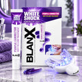 BLANX WHITE SHOCK PURPLE CORRECTOR - Trattamento Antigiallo 20ml Dentifricio + Bite a Luce Led