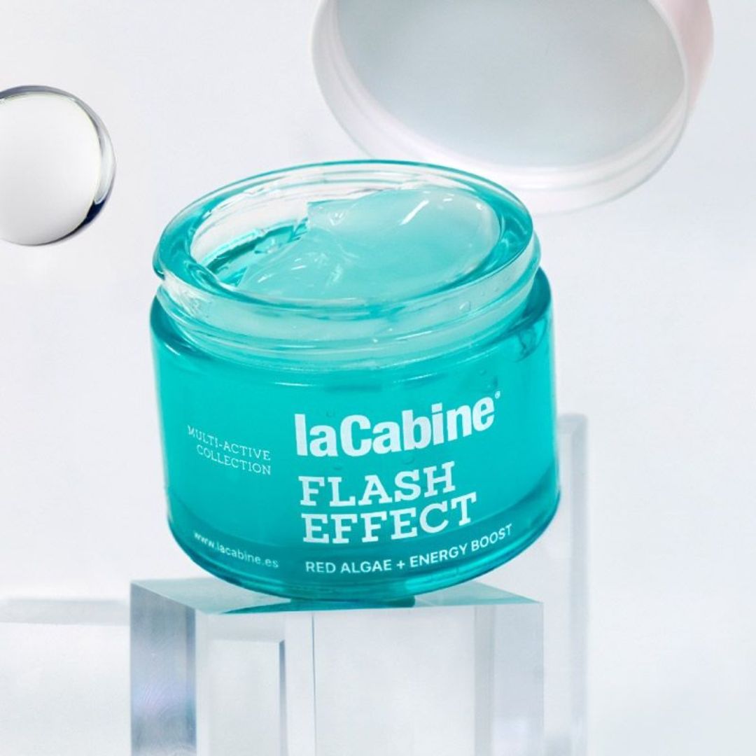 LACABINE CREMA GEL VISO FLASH EFFECT | Effetto Lifting Immediato - con Alghe Rosse ad Azione Rassodante e un Booster Energetico