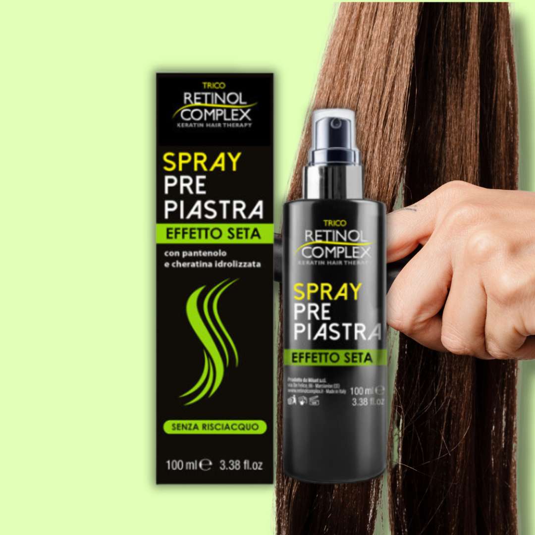 SPRAY CAPELLI PRE PIASTRA EFFETTO SETA - con Pantenolo & Cheratina Idrolizzata