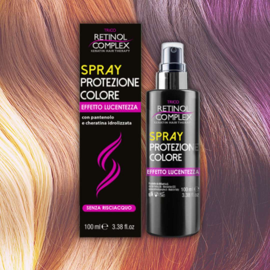 SPRAY CAPELLI PROTEZIONE COLORE EFFETTO LUCENTEZZA - con Pantenolo & Cheratina Idrolizzata