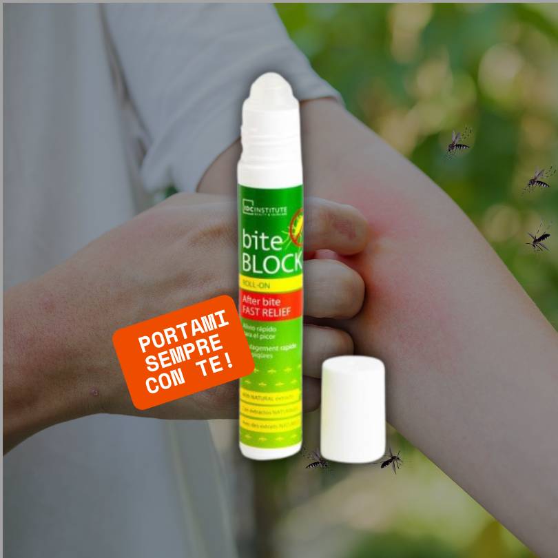 BITE BLOCK ROLL-ON | Dopo Puntura Zanzara con Estratti Naturali