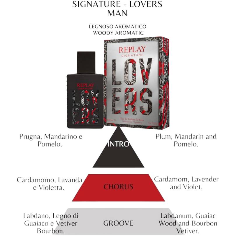 REPLAY LOVERS - Eau de Toilette Uomo 100ML