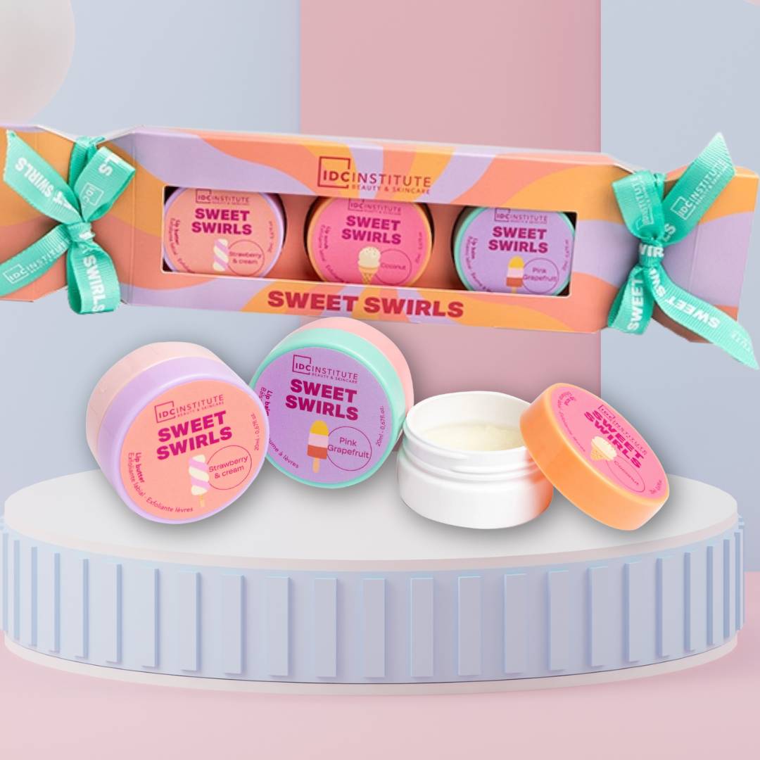 SWEET SWIRLS | Dolce Set Trattamento Labbra - Burro, Scrub e Balsamo Labbra