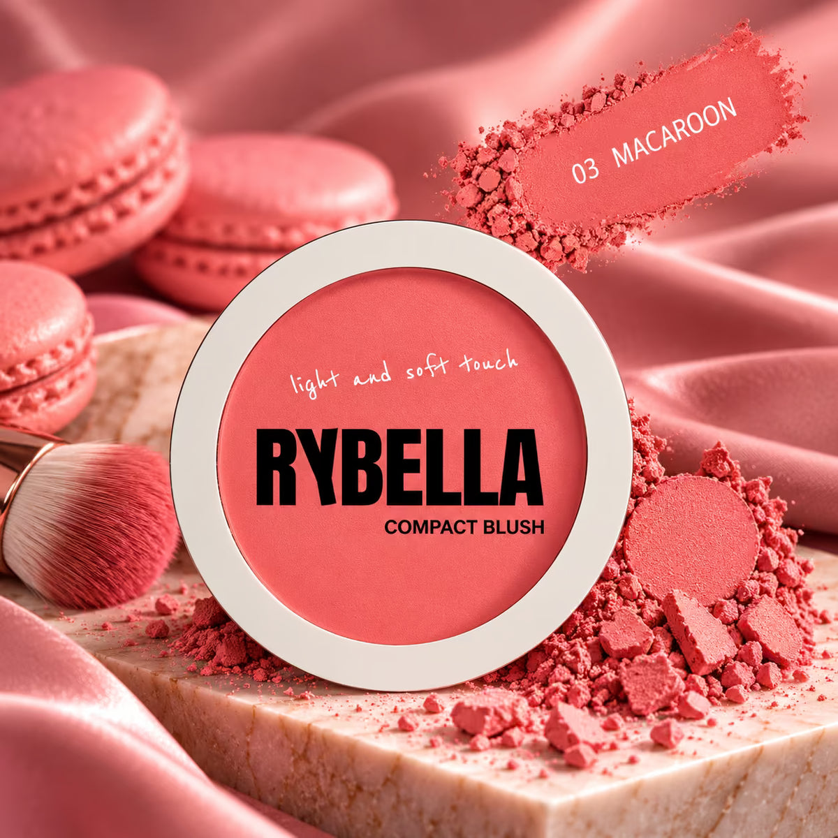 RYBELLA COMPACT BLUSH - Fard in Polvere Compatta Vegan 7 g